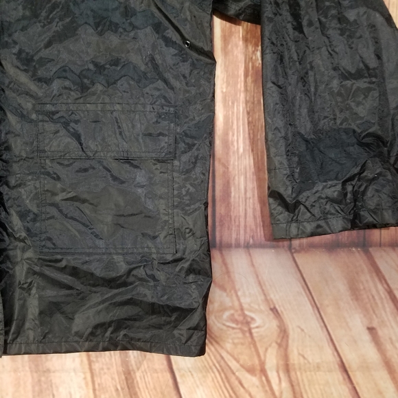 MOSSI Racing Jacket Waist Straps All Black 2013 Size M Button Zipz - Picture 2 of 9